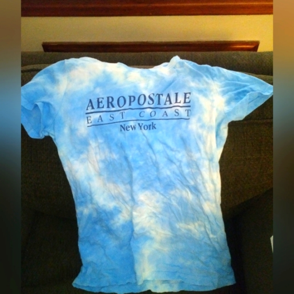 Aeropostale Blue Tie-Dye T-Shirt